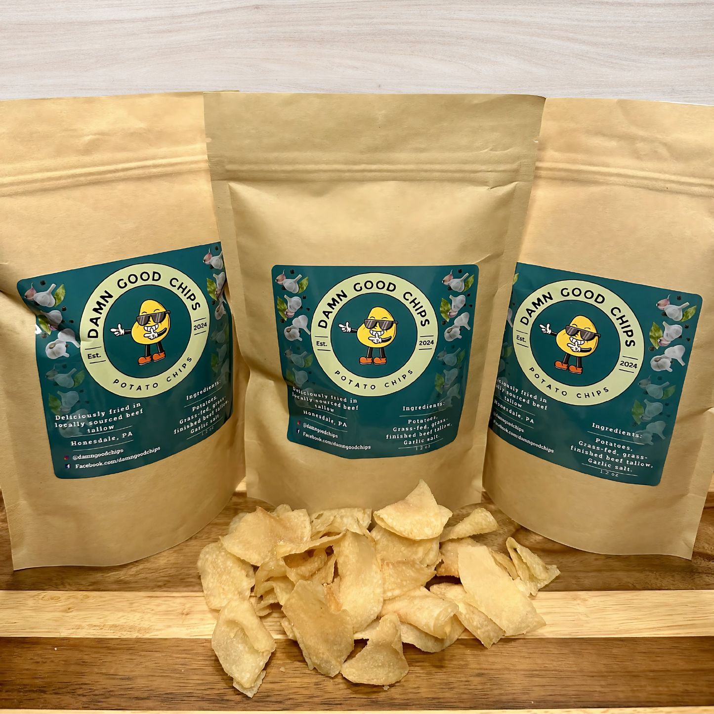 Potato Chips Combo- Snack Size 3 Pack (1.2oz ea)